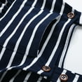 thumbnail image 6 of HILEELANG 2-8T Toddler/Little Girls Navy Ivory Stripe 100% Cotton Dress Size 5, 6 of 6