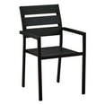 thumbnail image 3 of Oakland Living Slat Back Faux Wood and Steel 7 Piece Rectangular Patio Dining Set, 3 of 6