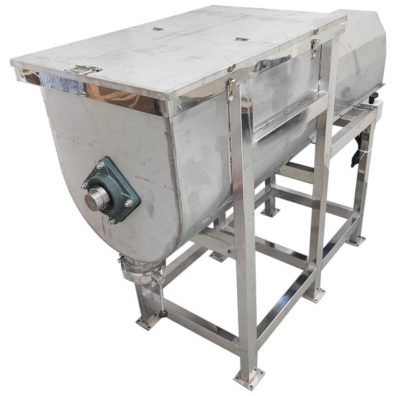 330lbs Dry Wet Horizontal Mixer Powder Mixer Feed Blender 220V 304 Stainless Steel
