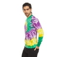 thumbnail image 2 of DARESAY Tie Dye Style Long Sleeve T-Shirt Men Women - Fun, Multi Color Tops, 2 of 2