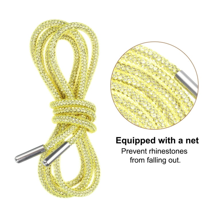 美品　YELLO　 NANED LACE UPMULES Flat Solid Shoelaces - Yellow – The Shoe Lace Factory