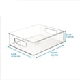 thumbnail image 4 of iDesign Recycled Kitchen Storage Organizer, Clear, 6 Count, 4 of 5