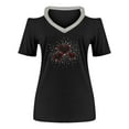 thumbnail image 5 of B91xZ T-Shirt Manches Courtes à Col Rond Été T-Shirts pour Femme, Blanc, 5 of 5
