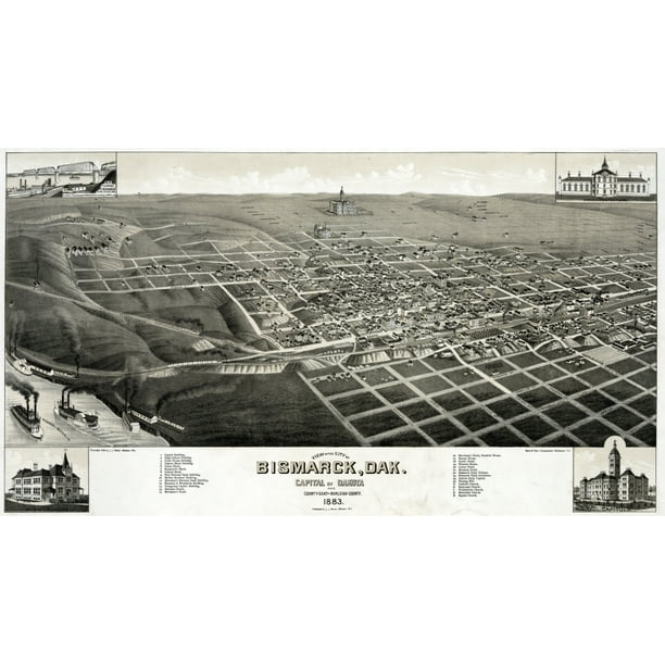 View Of The City Of Bismarck History