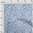 thumbnail image 2 of oneOone Cotton Cambric Dusty Blue Fabric Tropical Sewing Material Print Fabric By The Yard 42 Inch Wide, 2 of 4