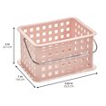 thumbnail image 2 of Small Stackable Shower Caddy Basket for College Dorm or Bathroom - Shower Tote for Shampoo or Body Wash, Made in USA, 2 of 8