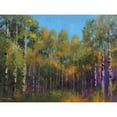 thumbnail image 2 of Stotts, Thomas 18x15 Gold Ornate Wood Framed with Double Matting Museum Art Print Titled - Aspen Autumn, 2 of 4