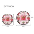thumbnail image 2 of BZSMCE Wall Clock Acrylic Size：9.5*9.5in/11.9*11.9in Sweet Strawberry Patch Design Pattern Clock, 2 of 10