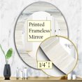 thumbnail image 4 of Designart 'Watercolor Colorfields I' Modern Mirror - Oval or Round Wall Mirror - 24x36, 4 of 4