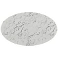 thumbnail image 3 of Modway Lippa 60" x 35" Oval Modern Artificial Marble Dining Table in White, 3 of 4