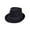 Black-2, variant on Deago Fedora Hats for Men Women Classic Short Brim Felt Manhatta Hat Panama Dress Fedora Hat with Feathers Band (Black)