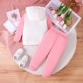 thumbnail image 7 of Ccpelsie Toddler Girls Clothes Girl Fall Outfits Long Sleeve Sweatshirt Pants Sets Winter Sweatsuit Clothing for Girl(Pink,18-24 Months), 7 of 7