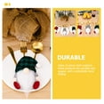 thumbnail image 3 of Gymnture 3pcs Christmas Gnome Cutlery Holders Silverware Holders Xmas Theme Cutter Fork Holders, 3 of 10