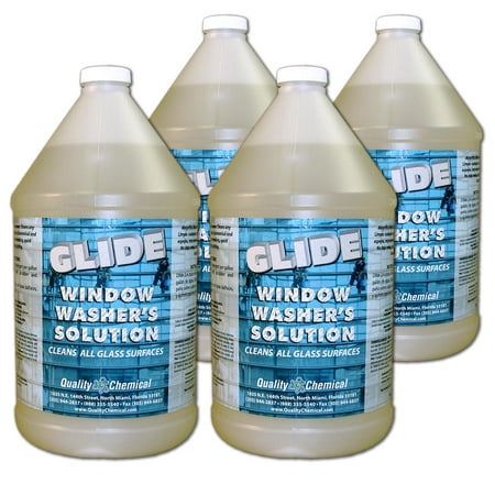 Glide Window Washer's Solution - 4 gallon case (Best Homemade Window Cleaning Solution)