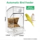 thumbnail image 2 of Comedero AutomáTico Transparente para PáJaros, Sin Ensuciar, para Loros, Periquitos y Canarios., 2 of 7