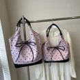 thumbnail image 4 of MBTI Elegante bolso de mano para mujer, estético, de gran capacidad, a cuadros, nuevo bolso de hombro de moda, exquisito bolso de compras literario para mujer, 4 of 5