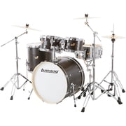 Ludwig BackBeat Elite 5-Piece Drum Set with 22 Bass Drum, Midnight Grain