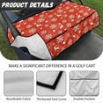 thumbnail image 6 of Whosucclay Reindeer Frost Golf Cart Seat Blanket, Elastic 4 Front Storage Pockets Golf Cart Seat Protector for Yamaha EZGO Club Car, 52.36"x 32.28", 6 of 7