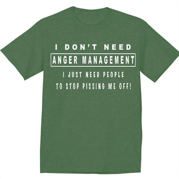 Mens Graphic Tees Funny Anger Management T-shirt