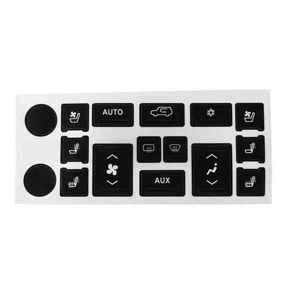Car Interior Button Repair Decals Kit Car AC Dash Buttons Stickers Set Compatible forCadillac Escalade EXT ESV 2007-2014