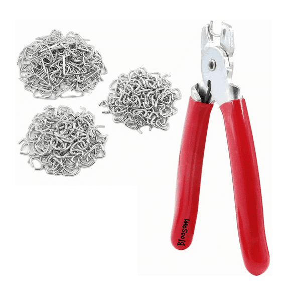 Set Alicate Y Anillos De Cerdo Bloosom Galvanizado 360 Unidades Rojo