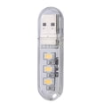 thumbnail image 3 of destyer Plastic Night Light 3 LED 3-5V 200LM 3000K/7000K USB Interface Home Power Bank Charging Adapter Bedside Lamp Lighting Tool Warm, 3 of 9