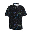 thumbnail image 2 of Daiia Gamepads Hawaiian Shirt for Men Gentle Cotton Regular Short Sleeve Casual-Medium, 2 of 9