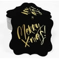 thumbnail image 2 of Inkdotpot Real Gold Foil Bracket Shape Paper Hang Tags Merry X-Mas Christmas Favor Tags Pack Of 100, 2 of 7