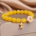 thumbnail image 2 of Natural Yellow Agate Crystal Bracelet For Women Special-interest Design, 2 of 2
