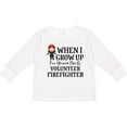 thumbnail image 3 of Inktastic Volunteer Firefighter Future Girls Girls Long Sleeve Toddler T-Shirt, 3 of 5