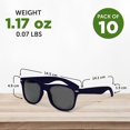 thumbnail image 5 of Velvet Smooth Sunglasses Set of 10, Bulk Pack - UV Protection, Perfect for Party, Beach, Pool, Outdoor Events - Navy, 5 of 8