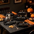 thumbnail image 5 of Halloween Bat Shaped Disposable Paper Plates, Cute Vampire Bat Cutout Party Plates, 10pc, 5 of 6