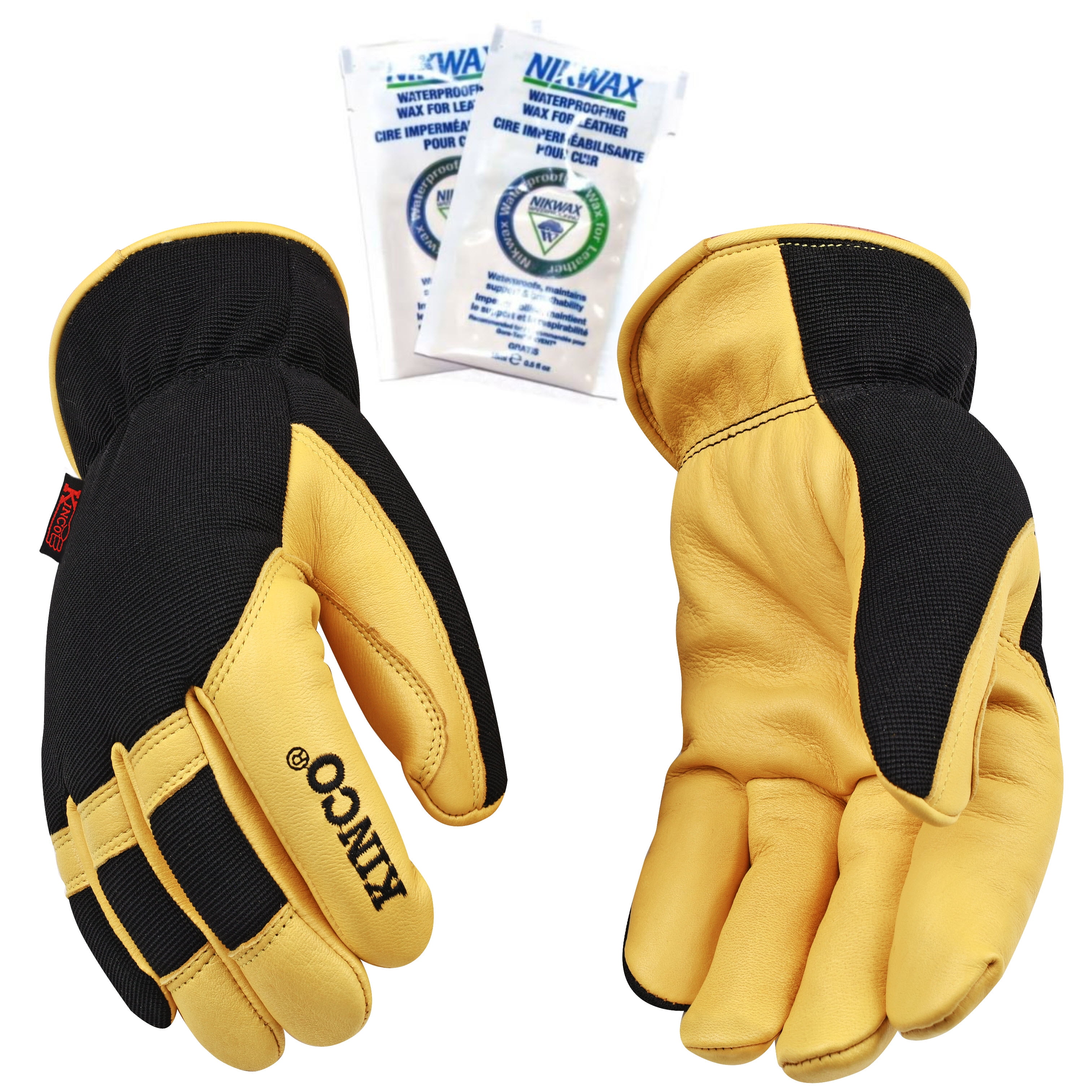 Kinco Kinco 101HK Lined Grain Deerskin Palm Gloves with Nikwax