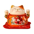 thumbnail image 4 of Lucky Cat Saving Pot, Lucky Cat Coin Bank Lovely  Wish Exquisite Pattern Ceramic  For Office, 4 of 8