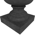 thumbnail image 2 of LeisureMod Daisy Mid-Century Modern Fiberstone and Clay Planter - Urn Floor Planter with Drainage Holes for Indoor and Outdoor Home (Black), 2 of 7