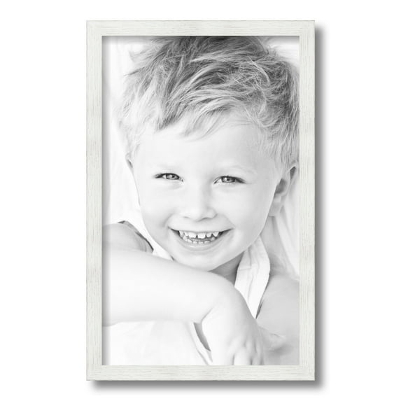 ArtToFrames 11x18 inch White Picture Frame, White Wood Poster Frame (4110)