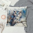 thumbnail image 2 of Orinice Owl Branch Watercolor Graphic Decorative Cushion Throw Pillow Cover for Home Sofa Living Room Bed - Square Soft and Durable 1PC 24x24in, 2 of 5