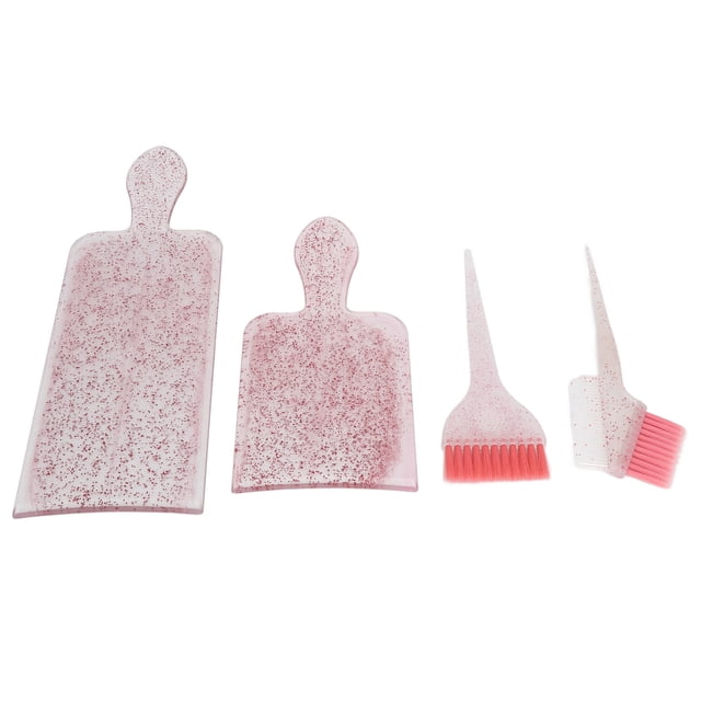 4pcs Hair Dyeing Board Kit Hair Coloring Board Kit, Hair Coloring Board Kit Highlighting Tinting Bleaching Hair Dyeing Brush Board Kit for Beauty Salon
