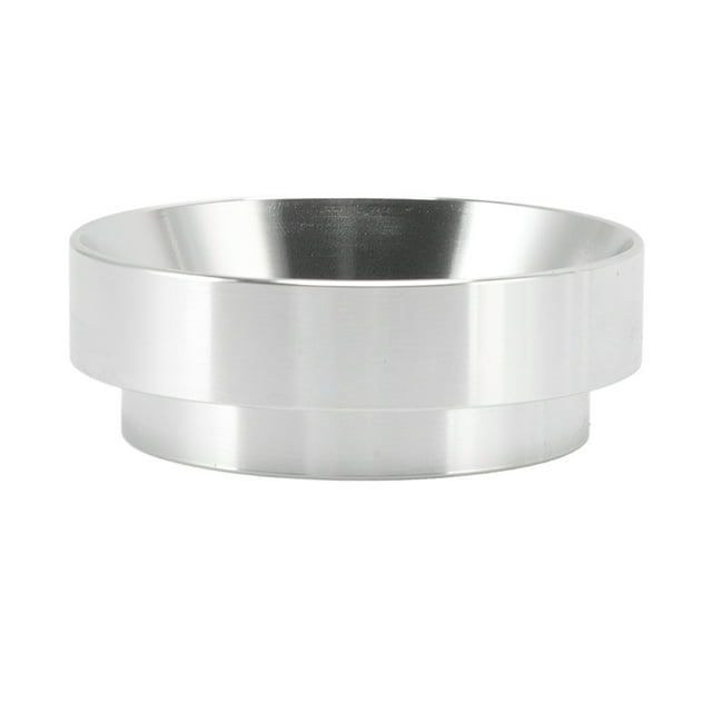 Portafilter Dosing Rings, Coffee Powder Dosing Funnel 51mm Aluminum Alloy Keep Tidy Mirror Treatment For Home Silver