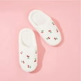 thumbnail image 5 of Vedolay Fuzzy Slippers Women Cozy Warm Winter Slip On House Shoes Winter Warm Shoes White,35, 5 of 5