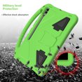 thumbnail image 7 of TECH CIRCLE Kids Case for Samsung Galaxy Tab S9 Ultra/ S8 Ultra Tablet Case 14.6",Lightweight Shockproof Rugged Protective EVA Kids Friendly Handle Stand Child Proof Kids Case with Pencil Holder,Green, 7 of 7