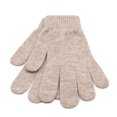 thumbnail image 2 of iMongol Pure Merino Wool Women Ladies Full Fingers Knitted Gloves Mittens (Beige), 2 of 4