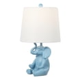 thumbnail image 3 of JONATHAN Y Kairi 21" Modern Shabby Chic Resin/Iron Happy Elephant LED Kids' Table Lamp with Phone Stand, Blue, JYL4060C, 3 of 7