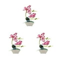 thumbnail image 4 of Inteprter Bonsái de orquídeas artificiales, flores falsas, plantas en maceta simuladas de seda con maceta para interior y exterior para fiesta Type1 NO1, 4 of 6