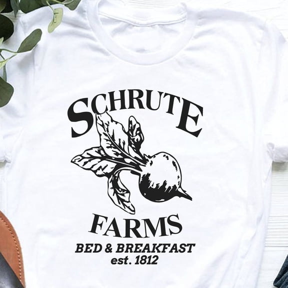 Kiraa Tee With Schrute Farms Shirt, The Office Shirt, Dwight Shirt, Tv Show Shirt, Dwight Office Shirts, Beet Farmer T-Shirt, Bed And Breakfast Shirt Birthday Gifts; For Men & Women