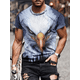 thumbnail image 3 of Camiseta informal con estampado 3D para hombre, ropa deportiva cómoda, transpirable, de secado rápido, para verano, 2024, 3 of 4