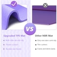 thumbnail image 2 of ZENOVA Gymnastics Bar Kids with Mat, Junior Training Bar, Height Adjustable Horizontal Bars, Folding Gymnastics Bars Monkey Bars for Kids, Purple, 2 of 8