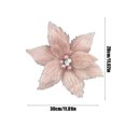 thumbnail image 3 of Xihbxyly Guirnalda de Flores Navideñas, Suave Felpa, Colores Vibrantes para Alegrar Las Fiestas, Decoración Versátil para Árboles, Mesas, Oficinas y Hoteles. Tamaño: 30 X 28 X 3 Cm. Juego de 1 Unidad, 3 of 6