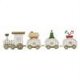thumbnail image 1 of Bonito modelo de tren de madera, juguete bonito para mesa de casa, regalos de Navidad 2023 (blanco), 1 of 3