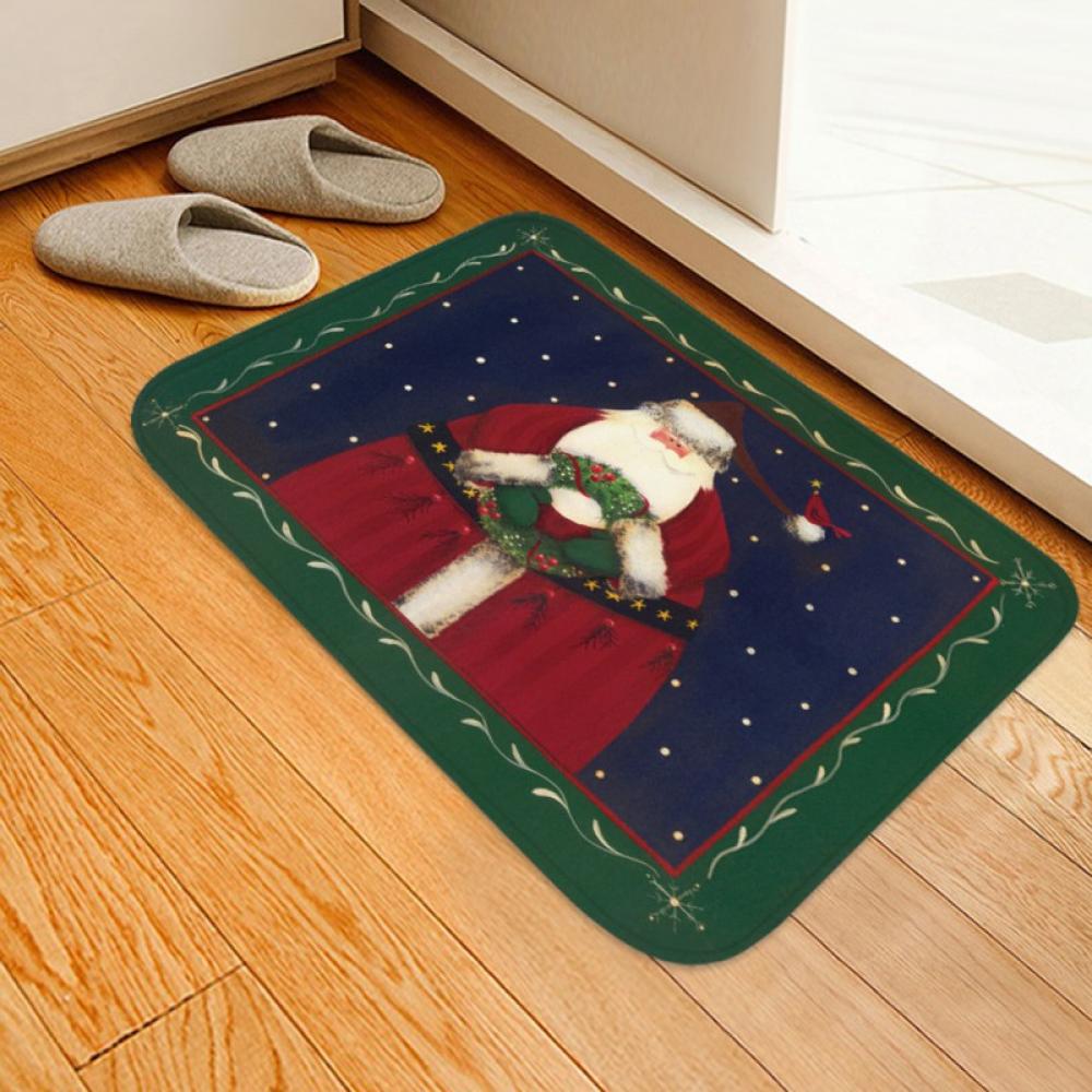 Christmas Area Rug Merry Christmas Rug for Xmas Holiday Decoration, Non